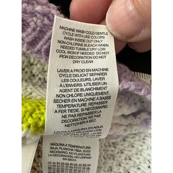 Habitual Girl Crochet Knit Striped Tank Top Size 12 Multicolor - Picture 5 of 5